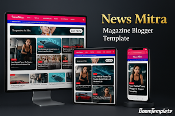 thumbnail NewsMitra Blogger Template  Premium Version