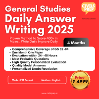 thumbnail General Studies Daily Answer Writing 2025