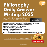 thumbnail Philosophy Daily Answer Writing 2025