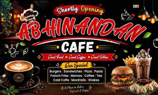 thumbnail Abhinandan Restaurant Flex PSD Template