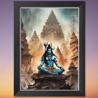 thumbnail Bhagwan Shiv Photo frame 12X9 inch