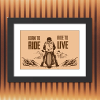 thumbnail Born To Ride Ride To Live Photo Frame