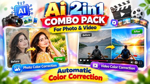 thumbnail Ai 2in1 Photo & Video Batch Color Correction V5