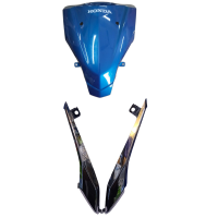 thumbnail Nose Garnish & Front Nose Cover Honda Activa 6G Blue