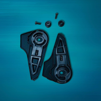 thumbnail SMK Spare Visor Pivot Mechanism Kit Stellar Helmet