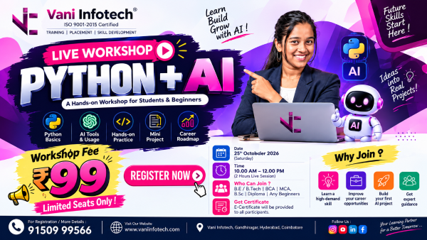 thumbnail Python + AI Live Workshop Registration – ₹99