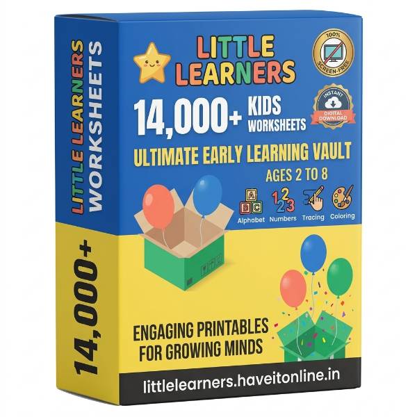 thumbnail 14,000+ Kids Worksheets Mega Bundle`