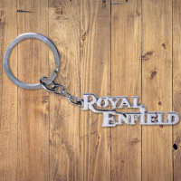 thumbnail Royal Enfield Bike Metal Keychain Silver